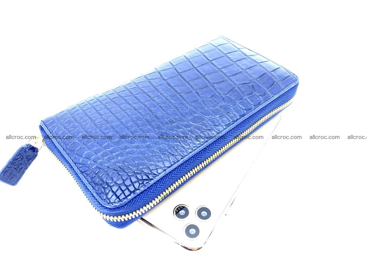Crocodile skin wallet 1 zip M-size 1371 Foto 0