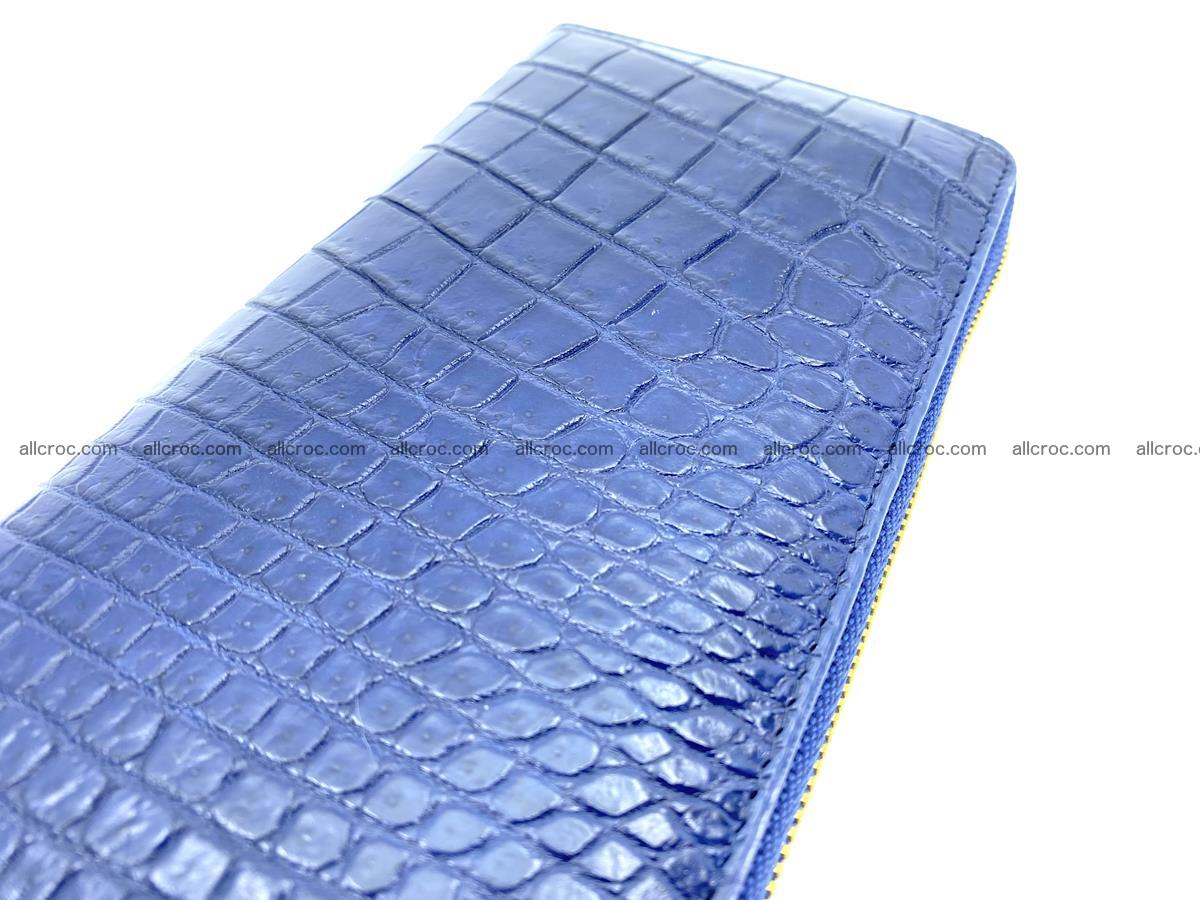 Crocodile skin wallet 1 zip M-size 1371 Foto 2