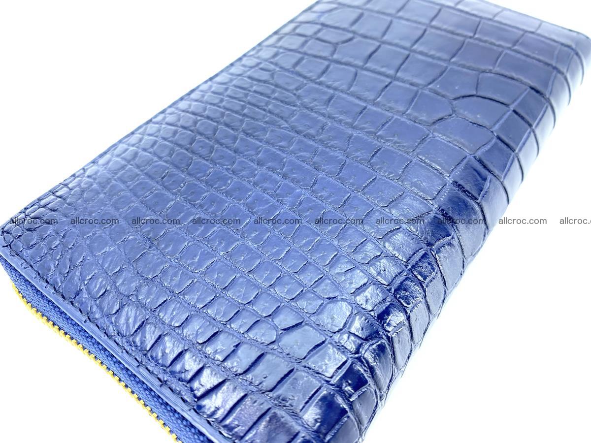Crocodile skin wallet 1 zip M-size 1371 Foto 4