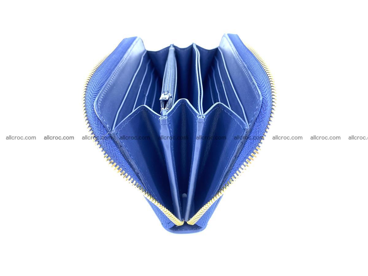 Crocodile skin wallet 1 zip M-size 1371 Foto 5