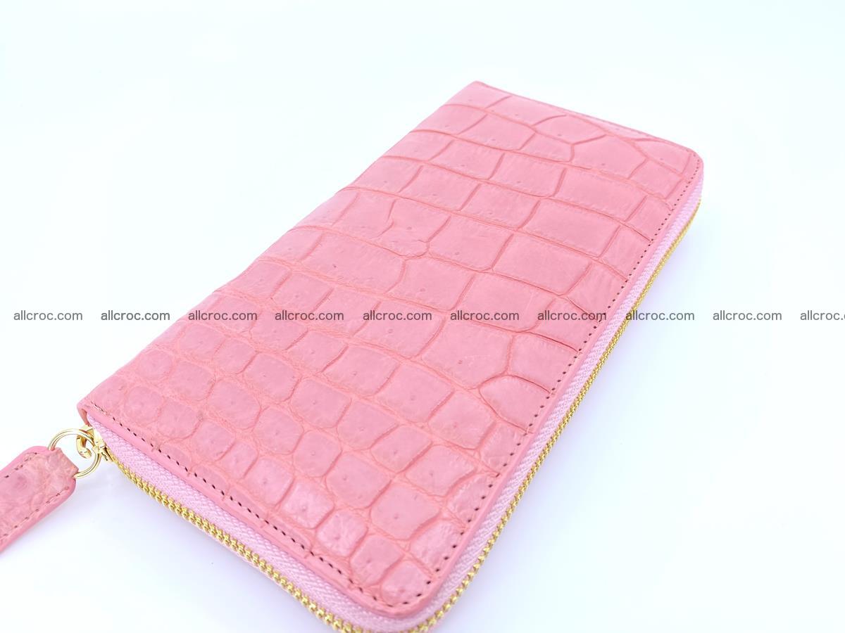 Crocodile skin wallet 1 zip M-size 1370 Foto 1