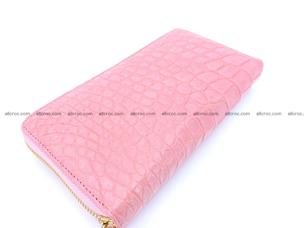 Crocodile skin wallet 1 zip M-size 1370 Foto 2