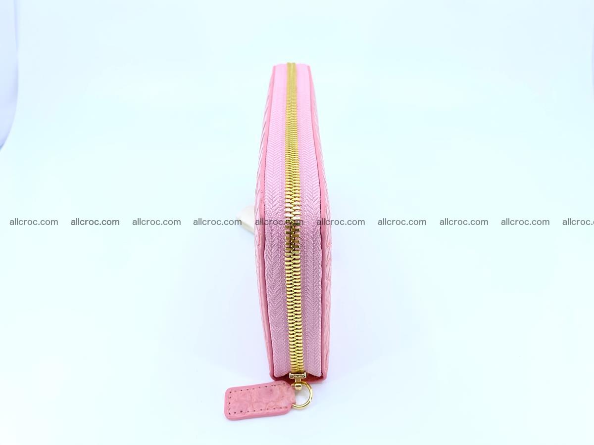 Crocodile skin wallet 1 zip M-size 1370 Foto 3
