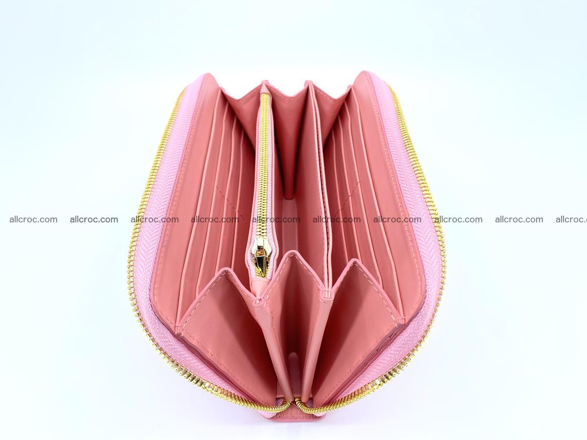 Crocodile skin wallet 1 zip M-size 1370 Foto 5