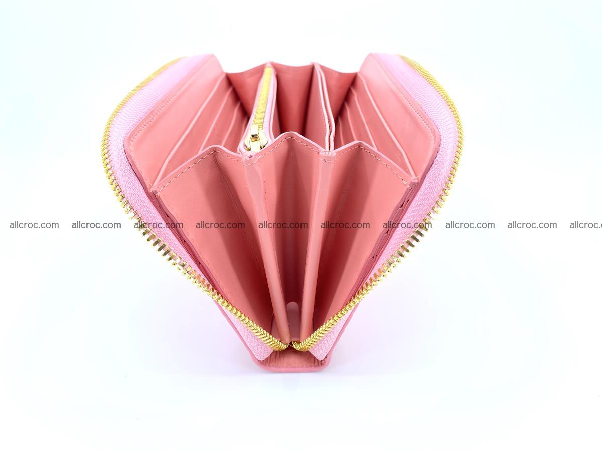 Crocodile skin wallet 1 zip M-size 1370 Foto 4