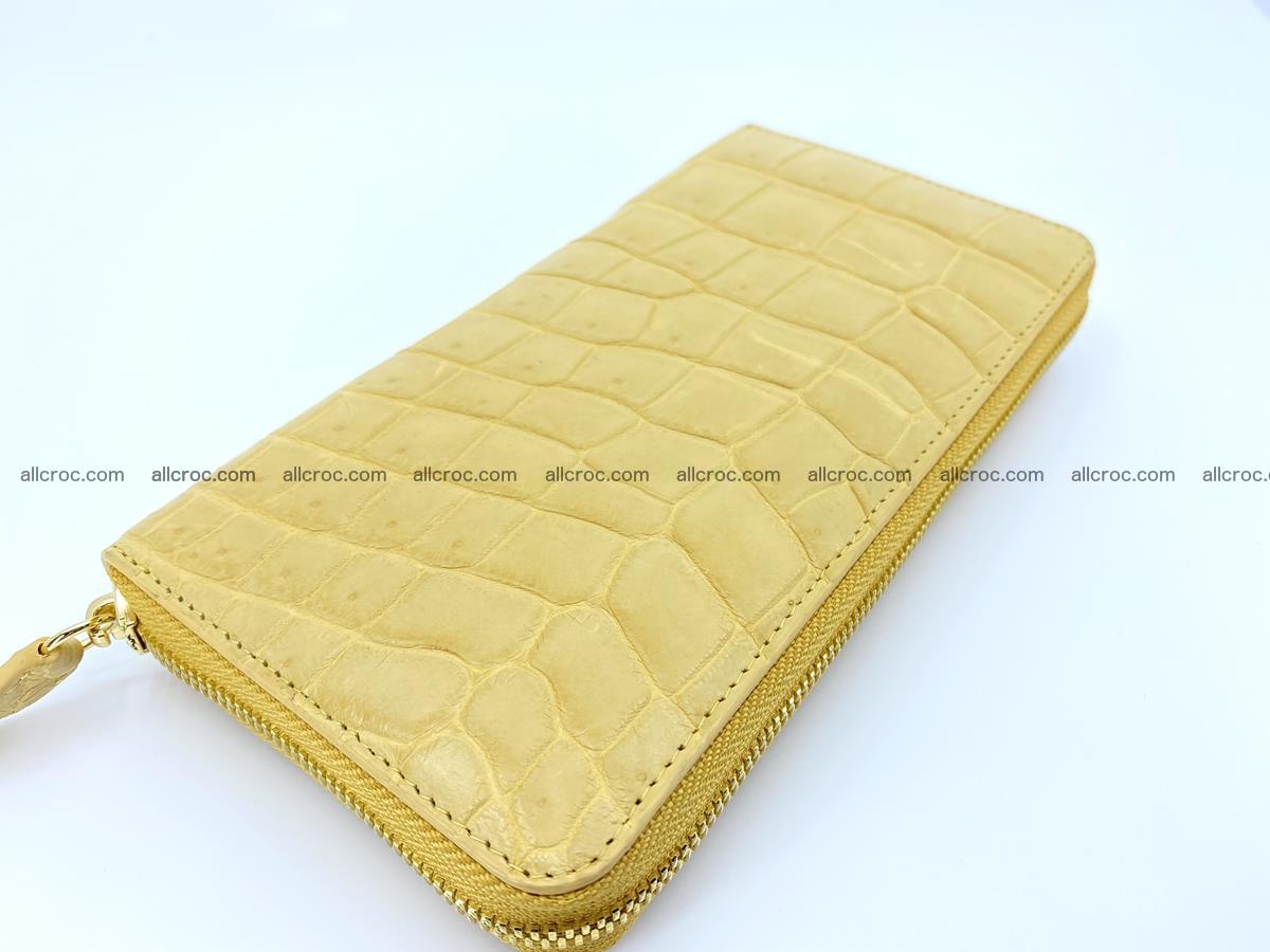 Crocodile skin wallet 1 zip M-size 1375 Foto 1