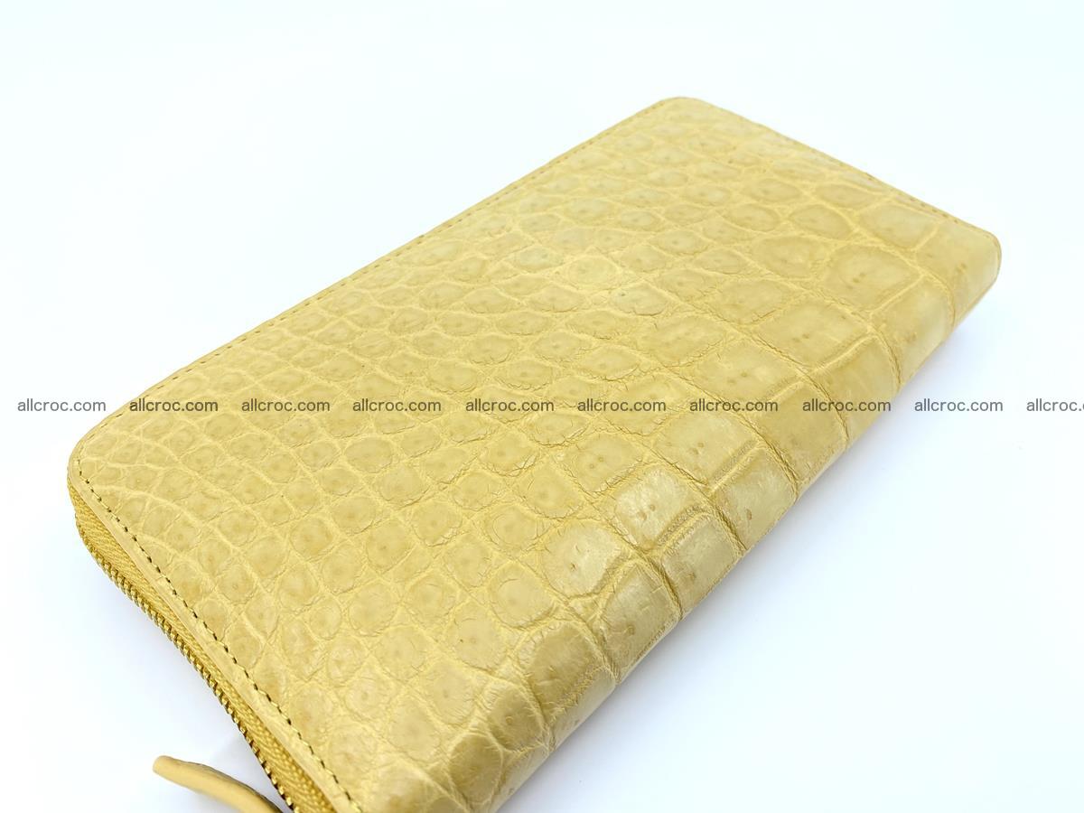 Crocodile skin wallet 1 zip M-size 1375 Foto 3