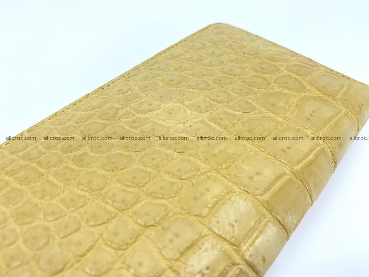 Crocodile skin wallet 1 zip M-size 1375 Foto 4