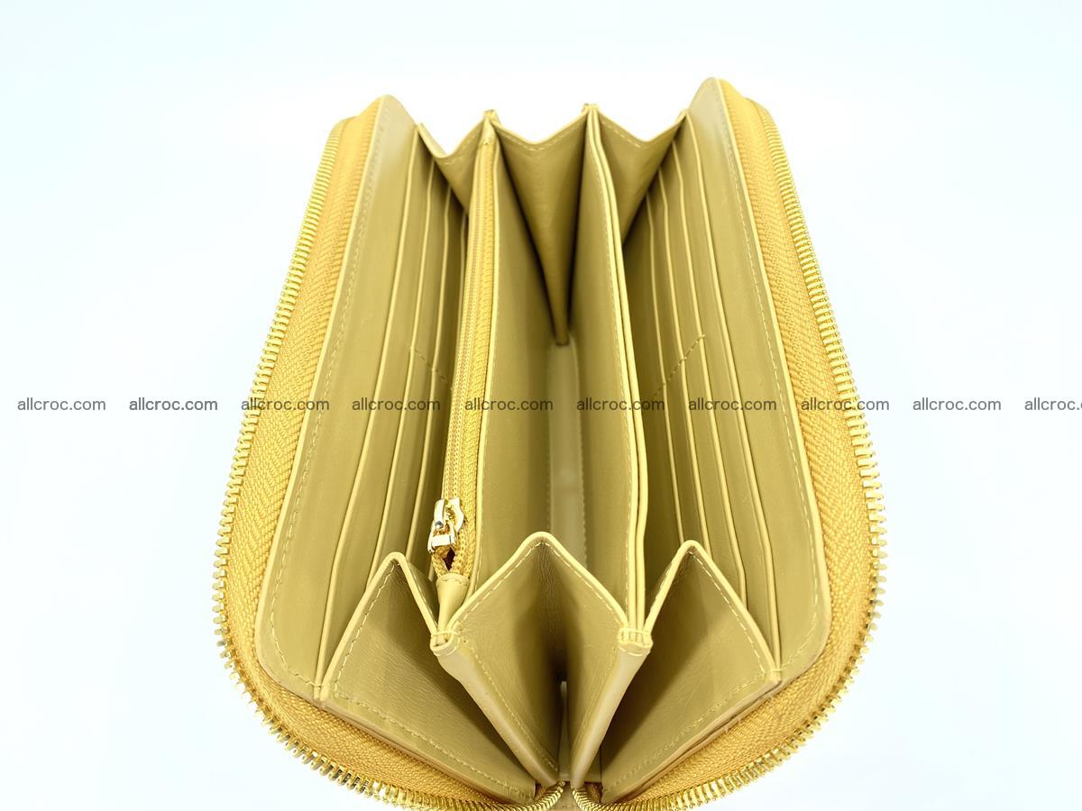 Crocodile skin wallet 1 zip M-size 1375 Foto 5