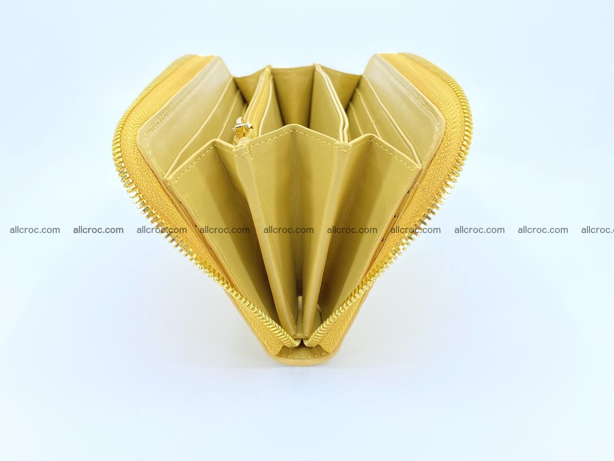 Crocodile skin wallet 1 zip M-size 1375 Foto 6