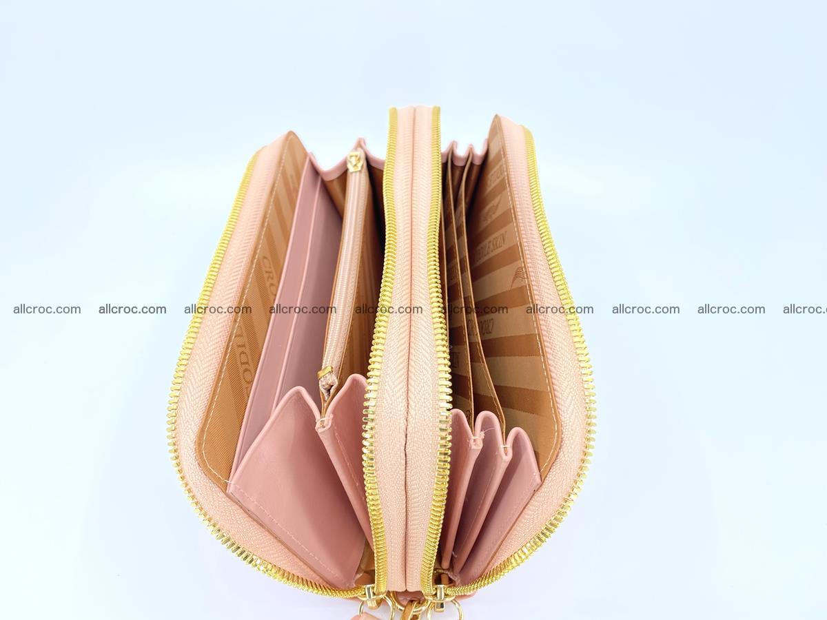 Crocodile skin wallet 2-zips, clutch with zip 1361 Foto 6