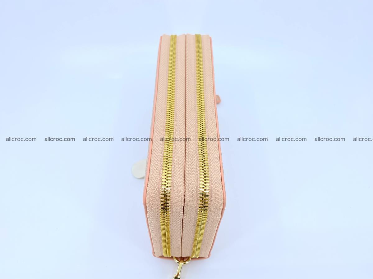 Crocodile skin wallet 2-zips, clutch with zip 1361 Foto 5