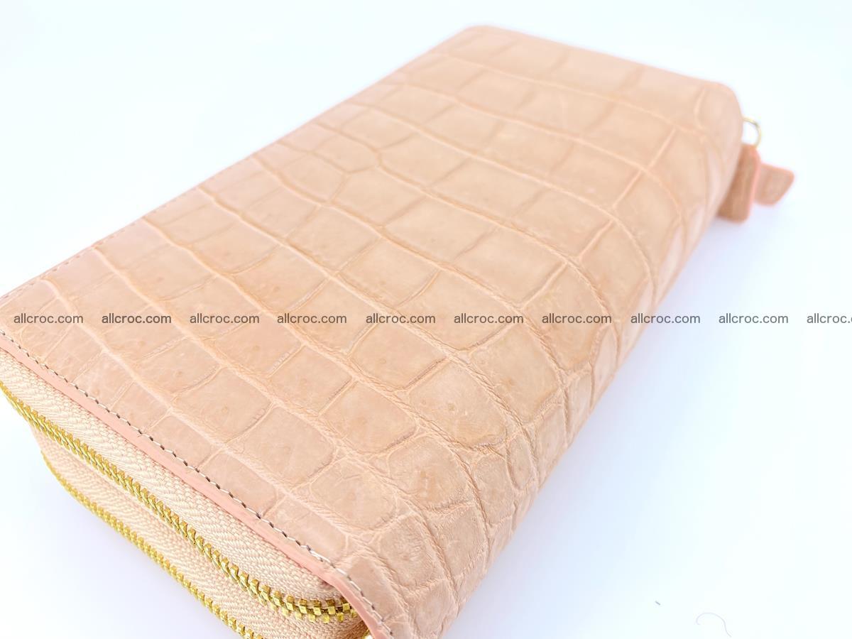 Crocodile skin wallet 2-zips, clutch with zip 1361 Foto 3