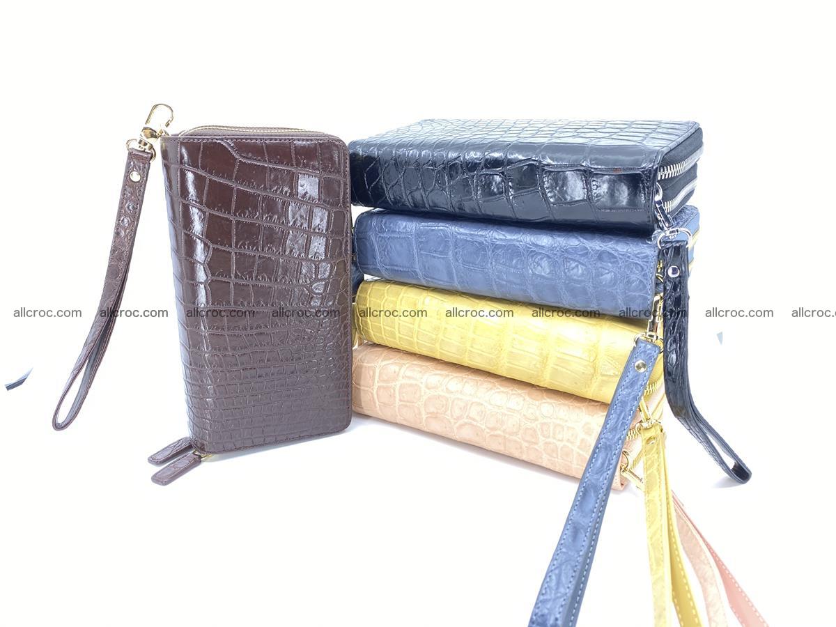 Crocodile skin wallet 2-zips, clutch with zip 1367 Foto 10