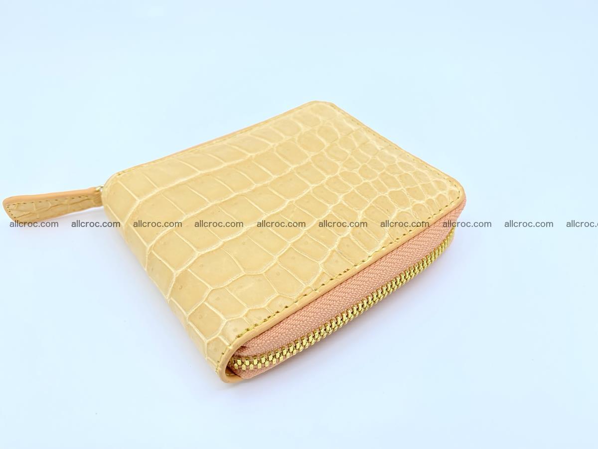 Crocodile skin wallet, billfold small size 1432 Foto 1