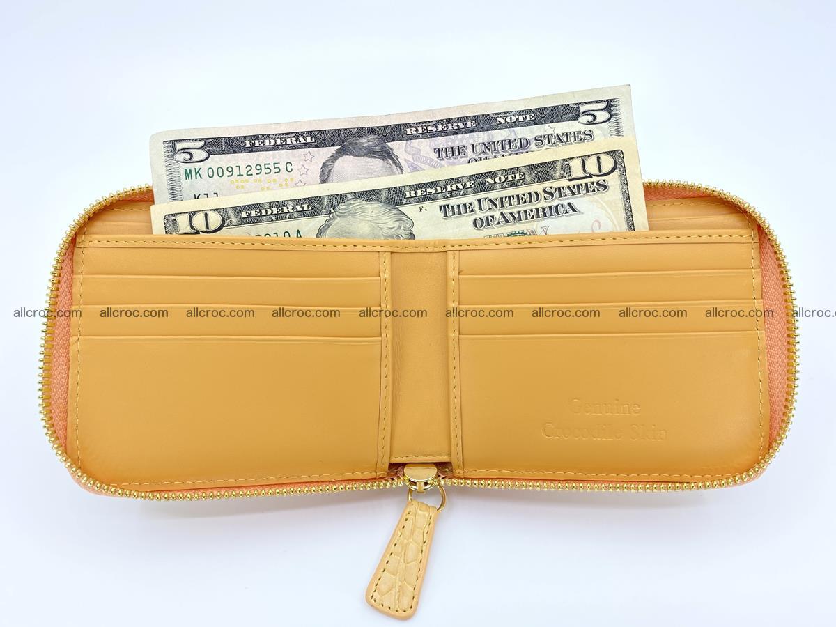 Crocodile skin wallet, billfold small size 1432 Foto 6