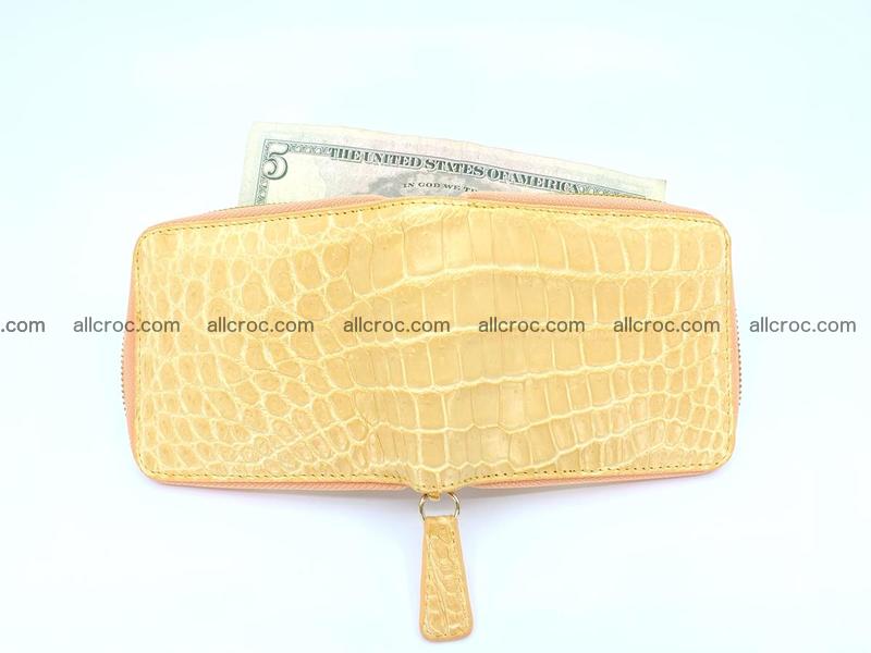 Crocodile skin wallet, billfold small size 1432