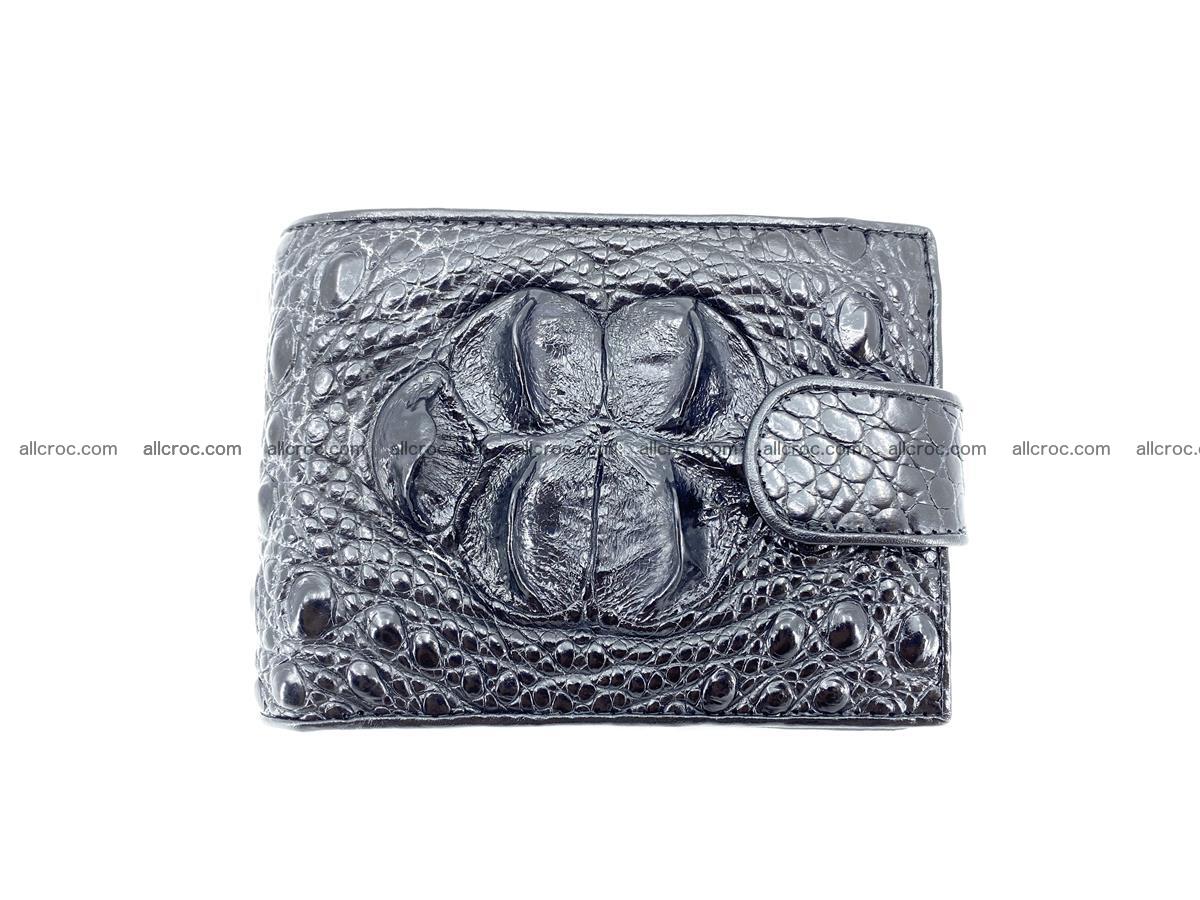 Crocodile skin wallet with pocket for coins and half belt 951 Foto 0