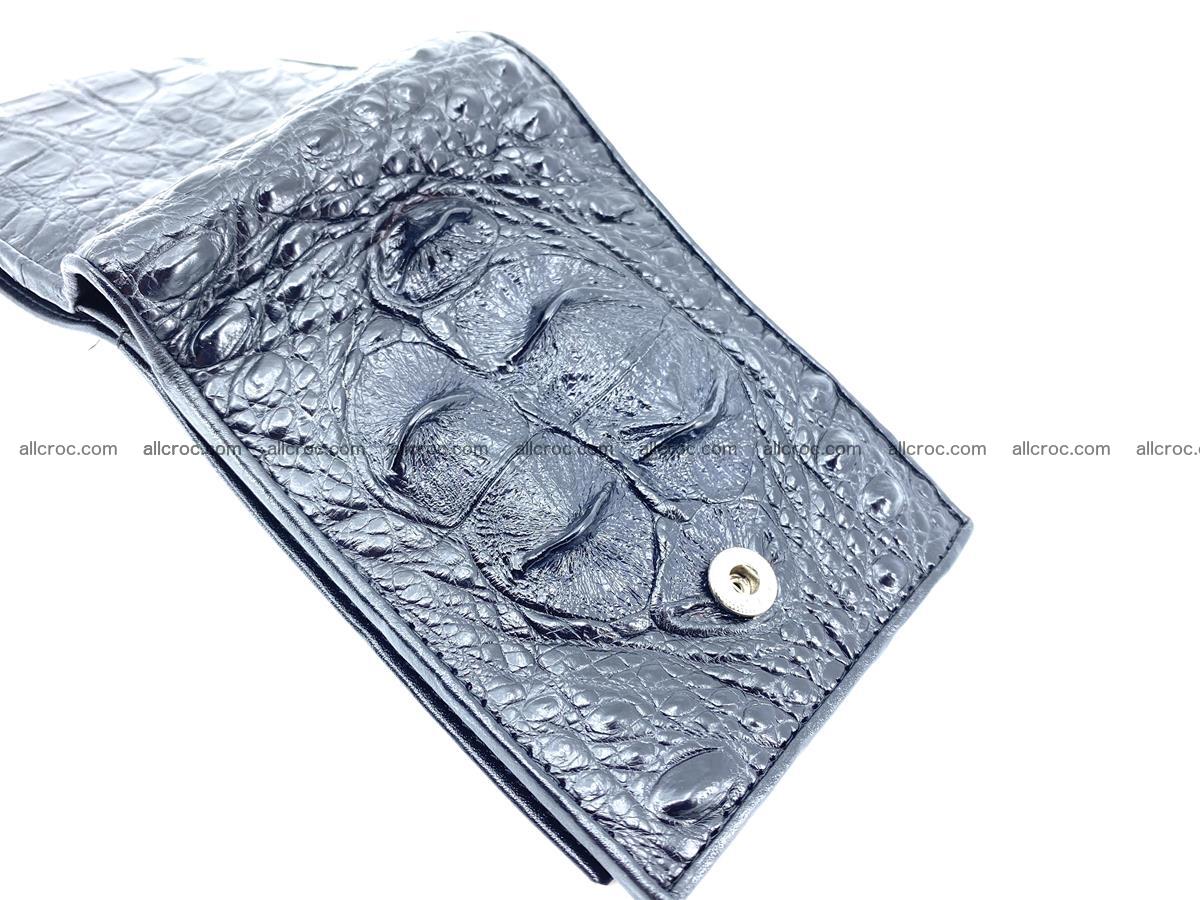 Crocodile skin wallet with pocket for coins and half belt 951 Foto 4