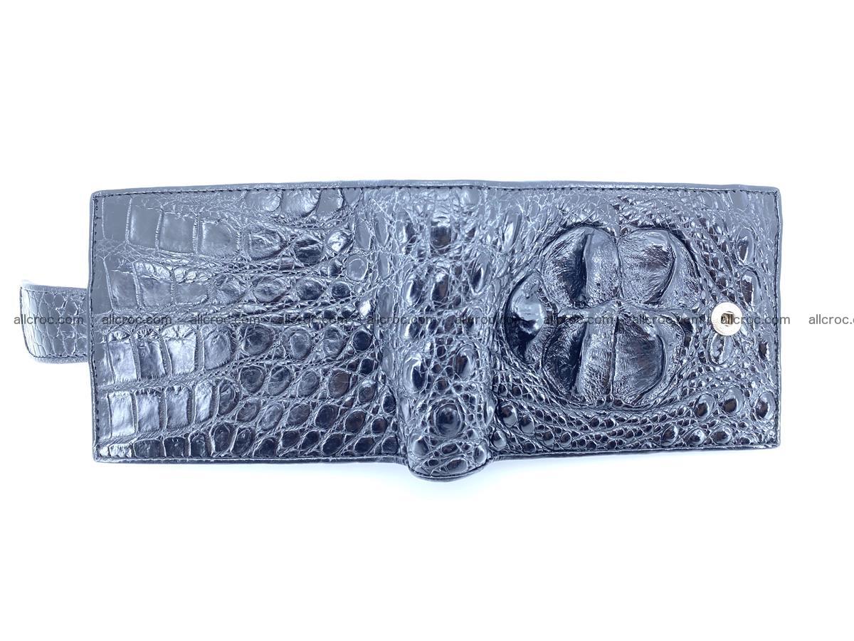 Crocodile skin wallet with pocket for coins and half belt 951 Foto 2