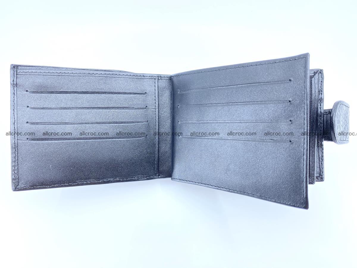 Crocodile skin wallet with pocket for coins and half belt 951 Foto 10