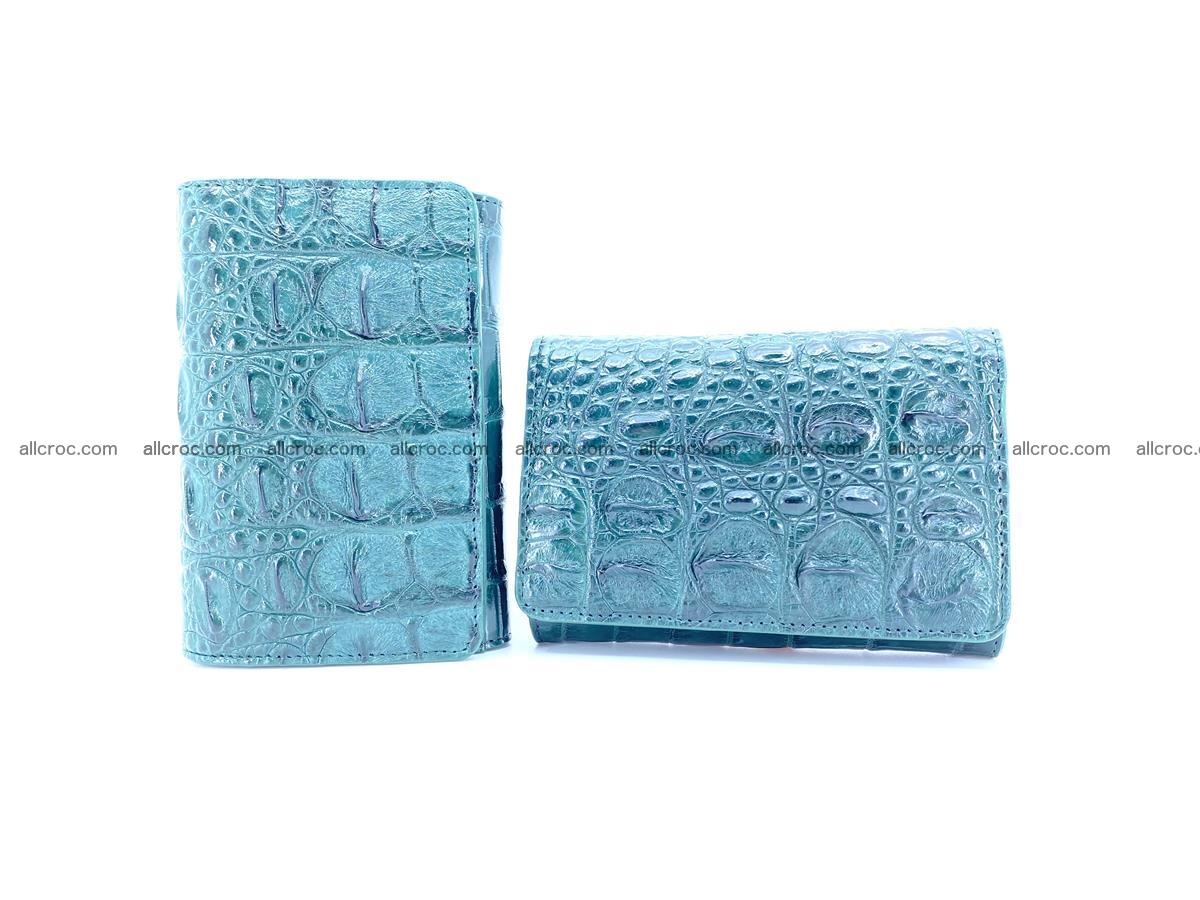 Crocodile skin wallet for women 959 Foto 11