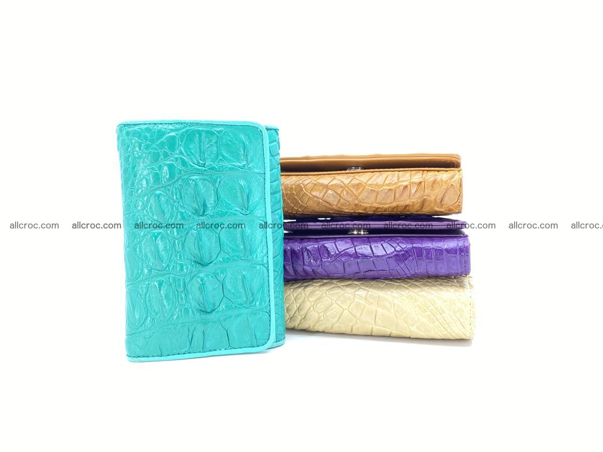 Crocodile skin wallet for women 1023 Foto 10