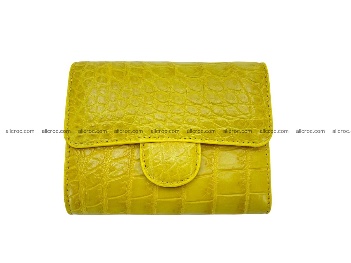 Handcrafted Crocodile skin wallet 1684 Foto 3