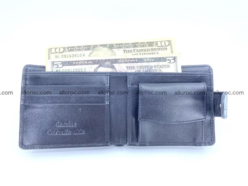Crocodile skin wallet, short billfold 1423