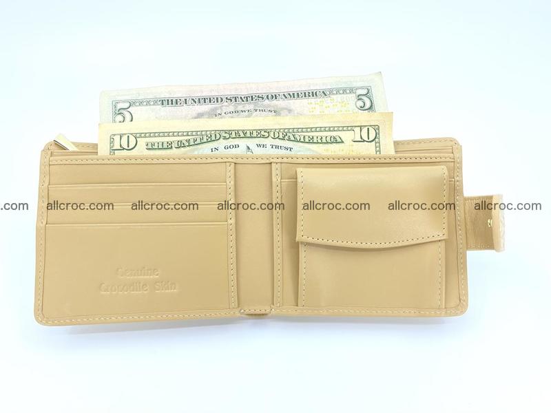 Crocodile skin wallet, short billfold 1426