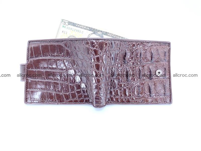 Crocodile skin wallet, short billfold 1421