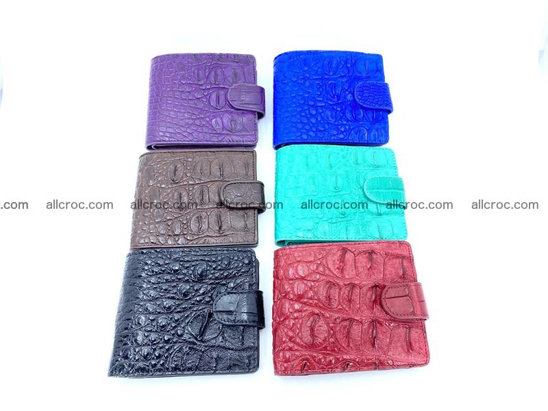 Crocodile skin wallet, short billfold 1421