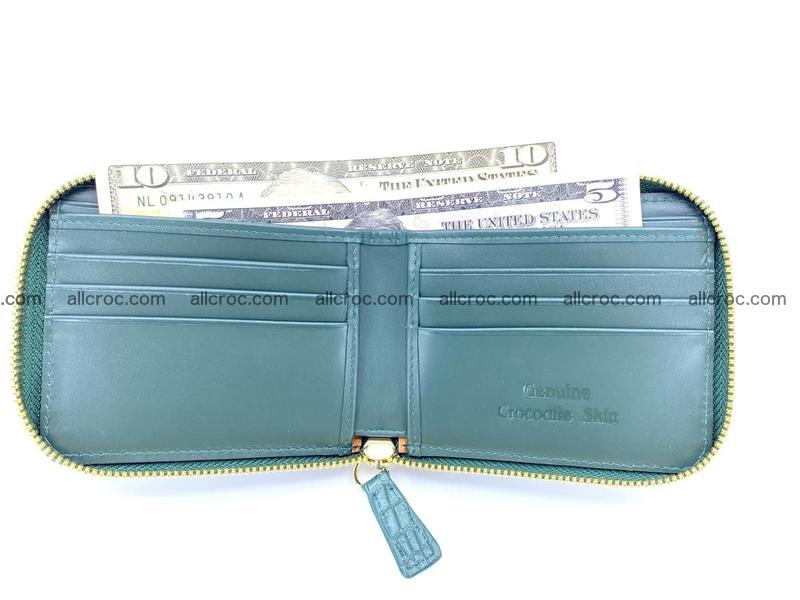 Crocodile skin wallet, short billfold 1443