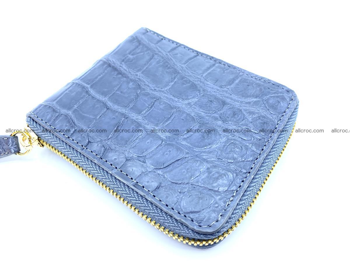 Crocodile skin wallet, short billfold 1441 Foto 4