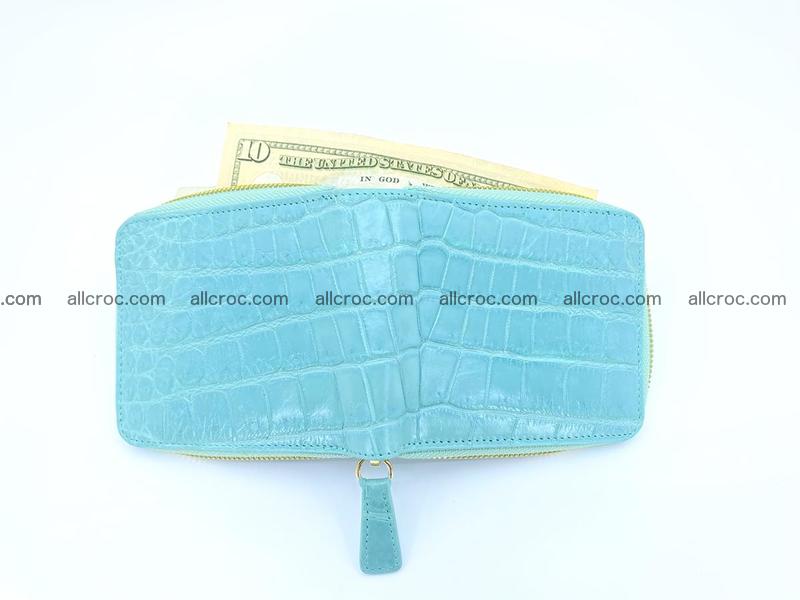 Crocodile skin wallet, short billfold 1438