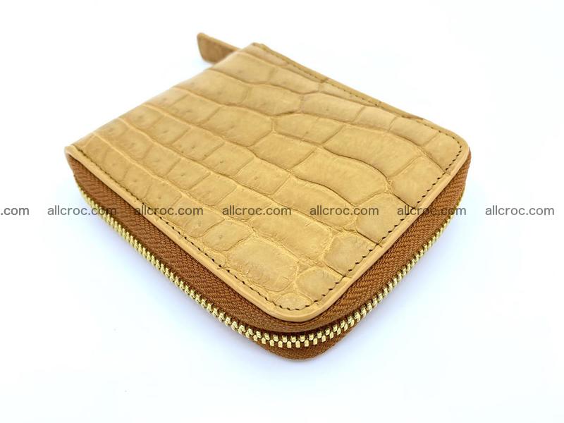 Crocodile skin wallet, short billfold 1439
