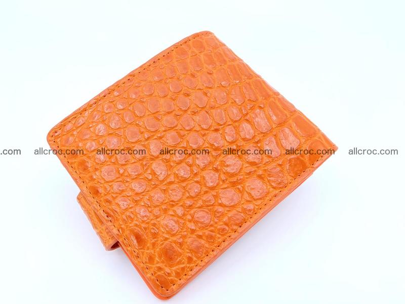 Crocodile skin wallet, short billfold 1424