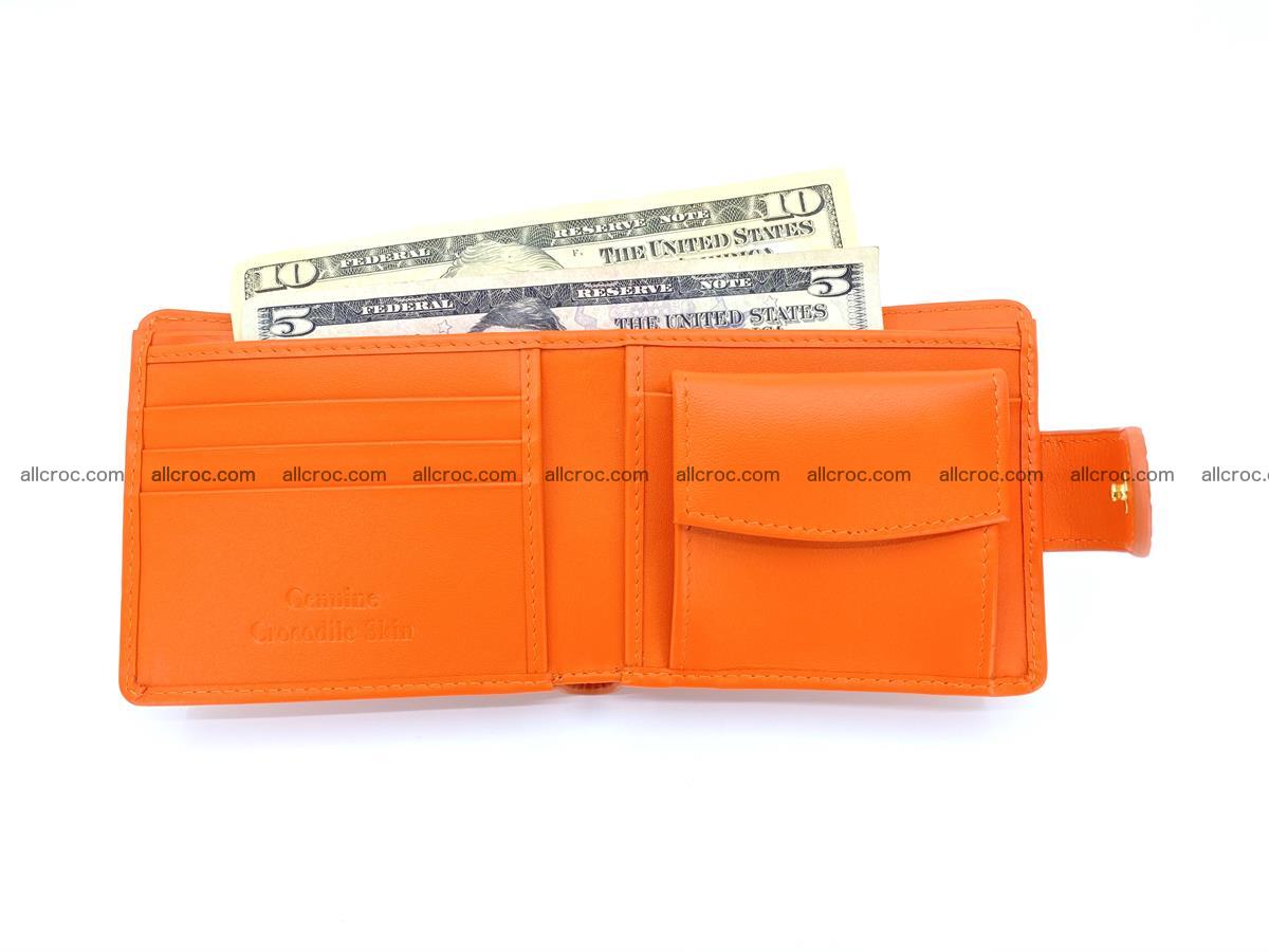 Crocodile skin wallet, short billfold 1424 Foto 4