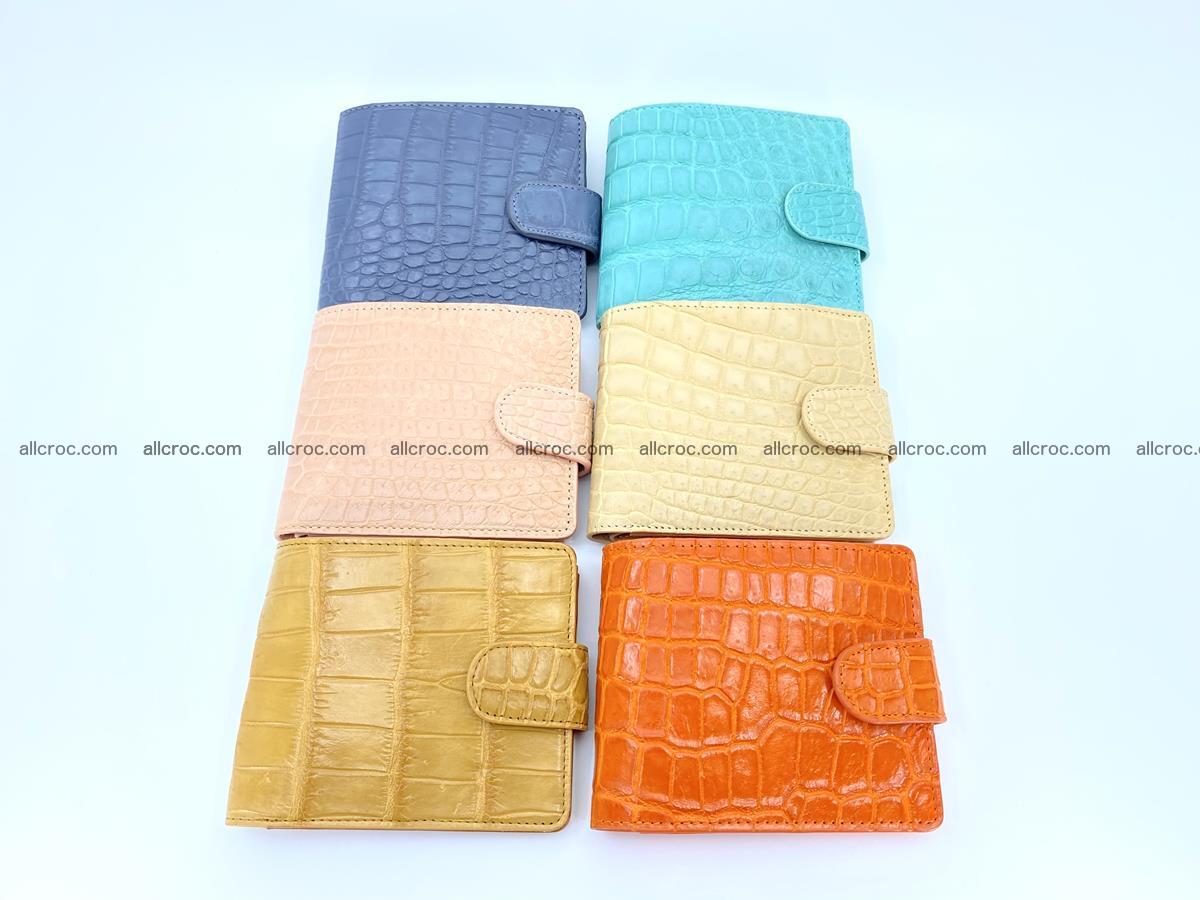 Crocodile skin wallet, short billfold 1427 Foto 5