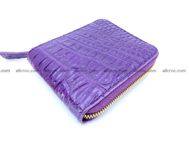 Crocodile skin wallet, short billfold 1436