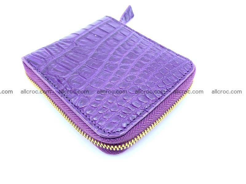 Crocodile skin wallet, short billfold 1436