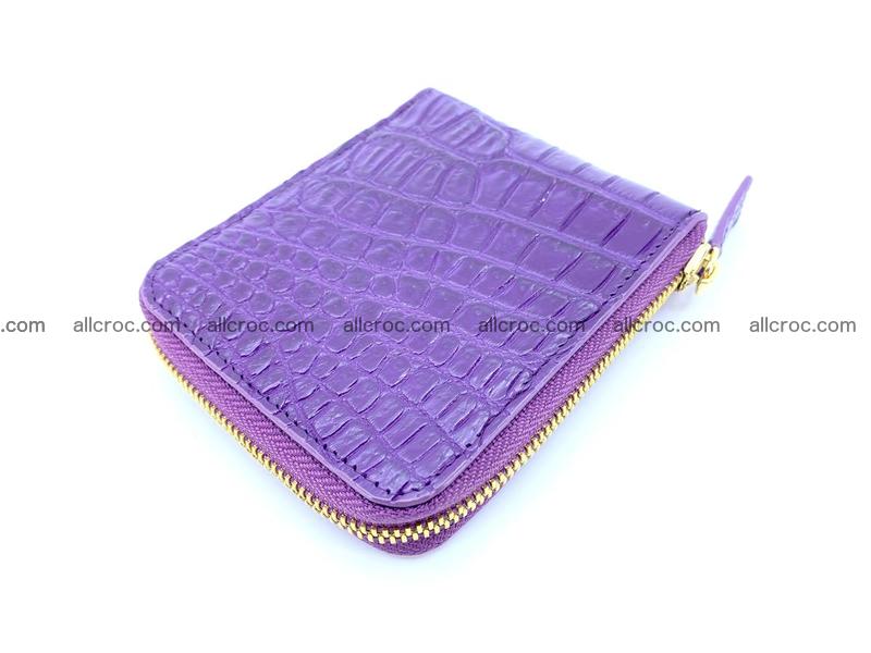 Crocodile skin wallet, short billfold 1436