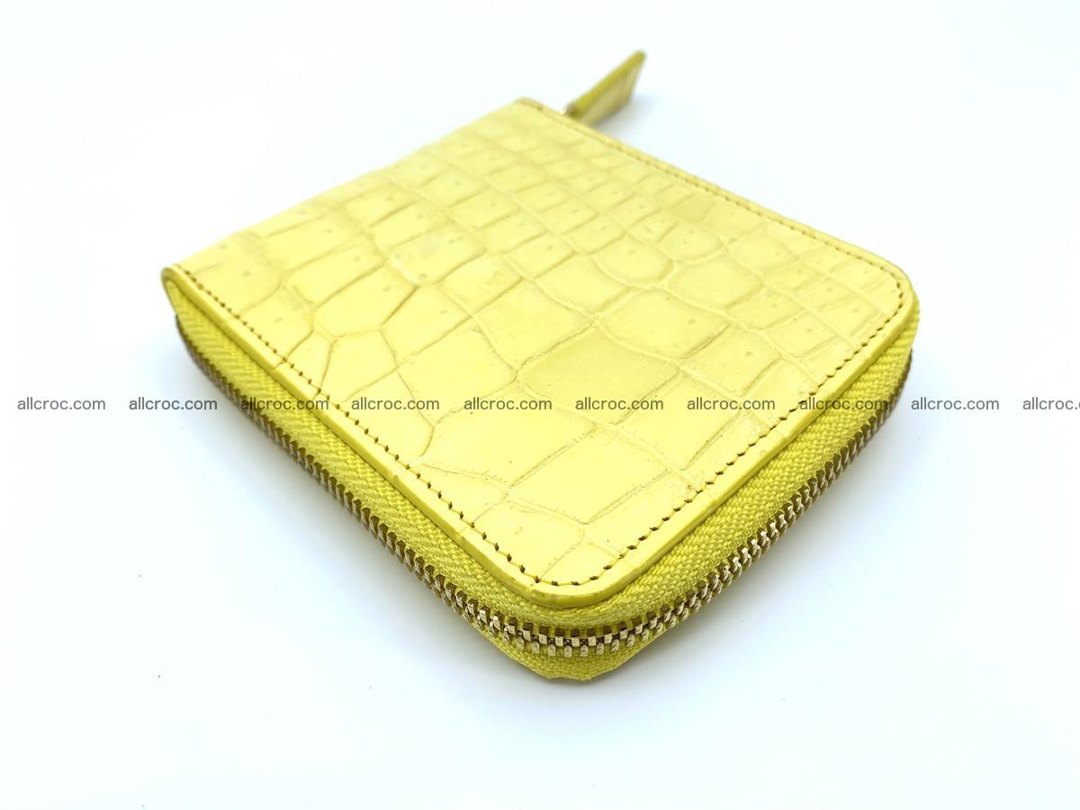 Crocodile skin wallet, short billfold 1437 Foto 0