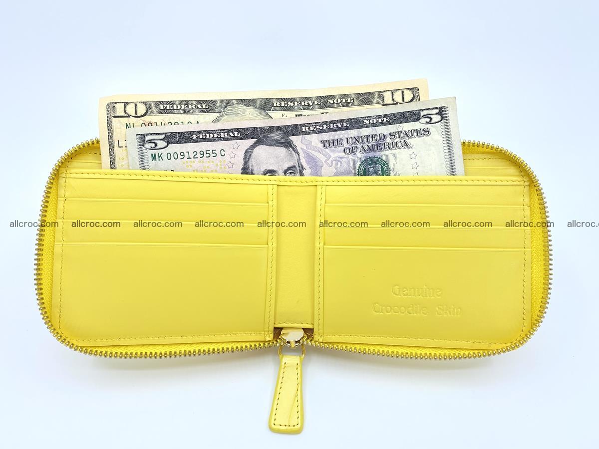 Crocodile skin wallet, short billfold 1437 Foto 6