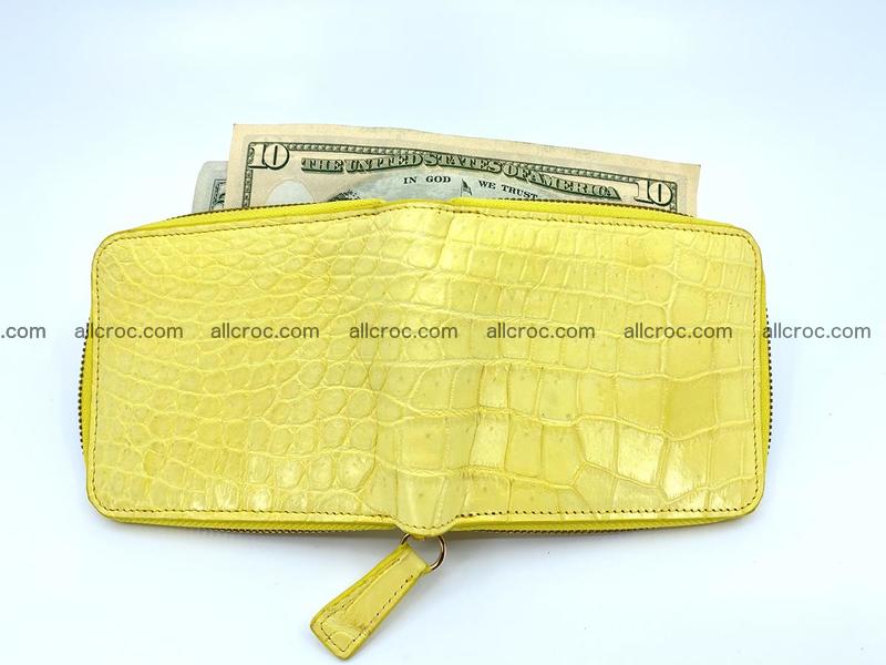 Crocodile skin wallet, short billfold 1437