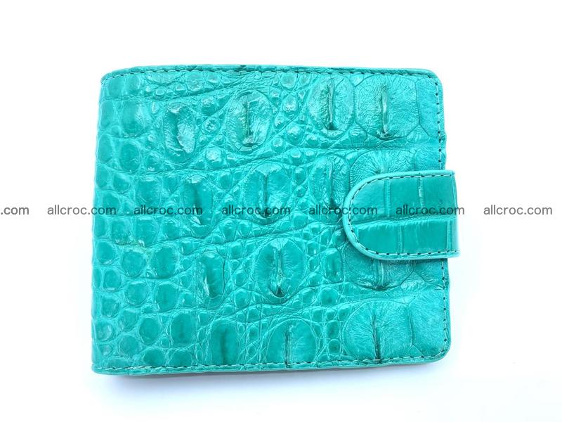 Crocodile skin wallet, small billfold 1418