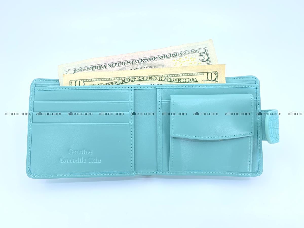 Crocodile skin wallet, small billfold 1429 Foto 4