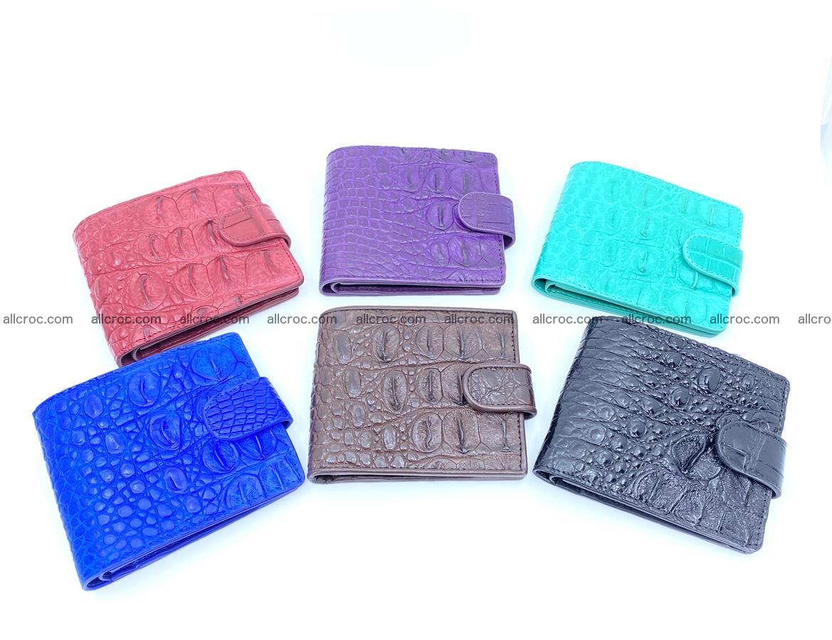 Crocodile skin wallet, short billfold 1422 Foto 6