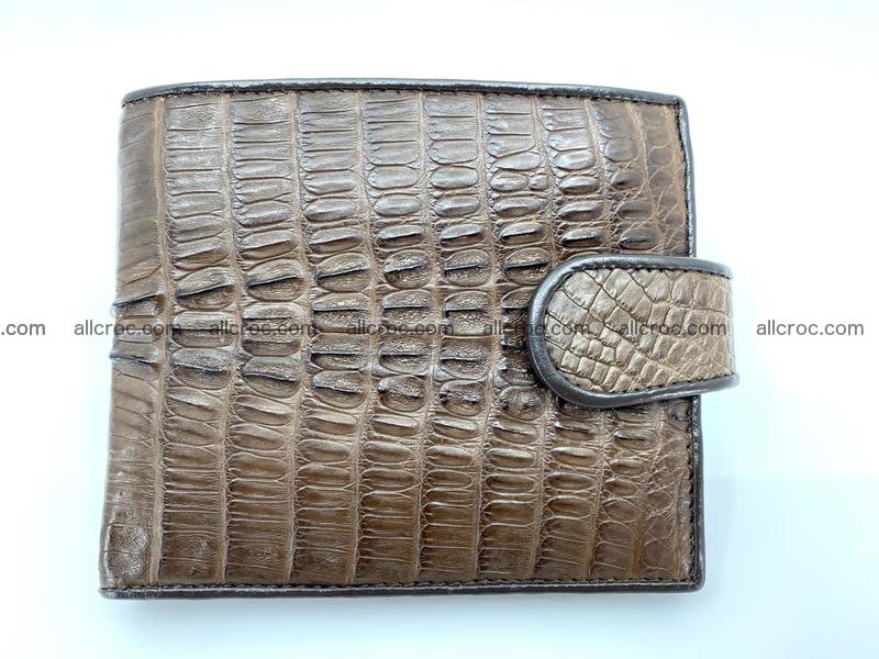 Crocodile skin wallet with strap 913