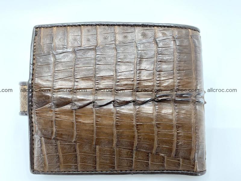 Crocodile skin wallet with strap 913